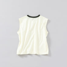 two tone sleeveless / short