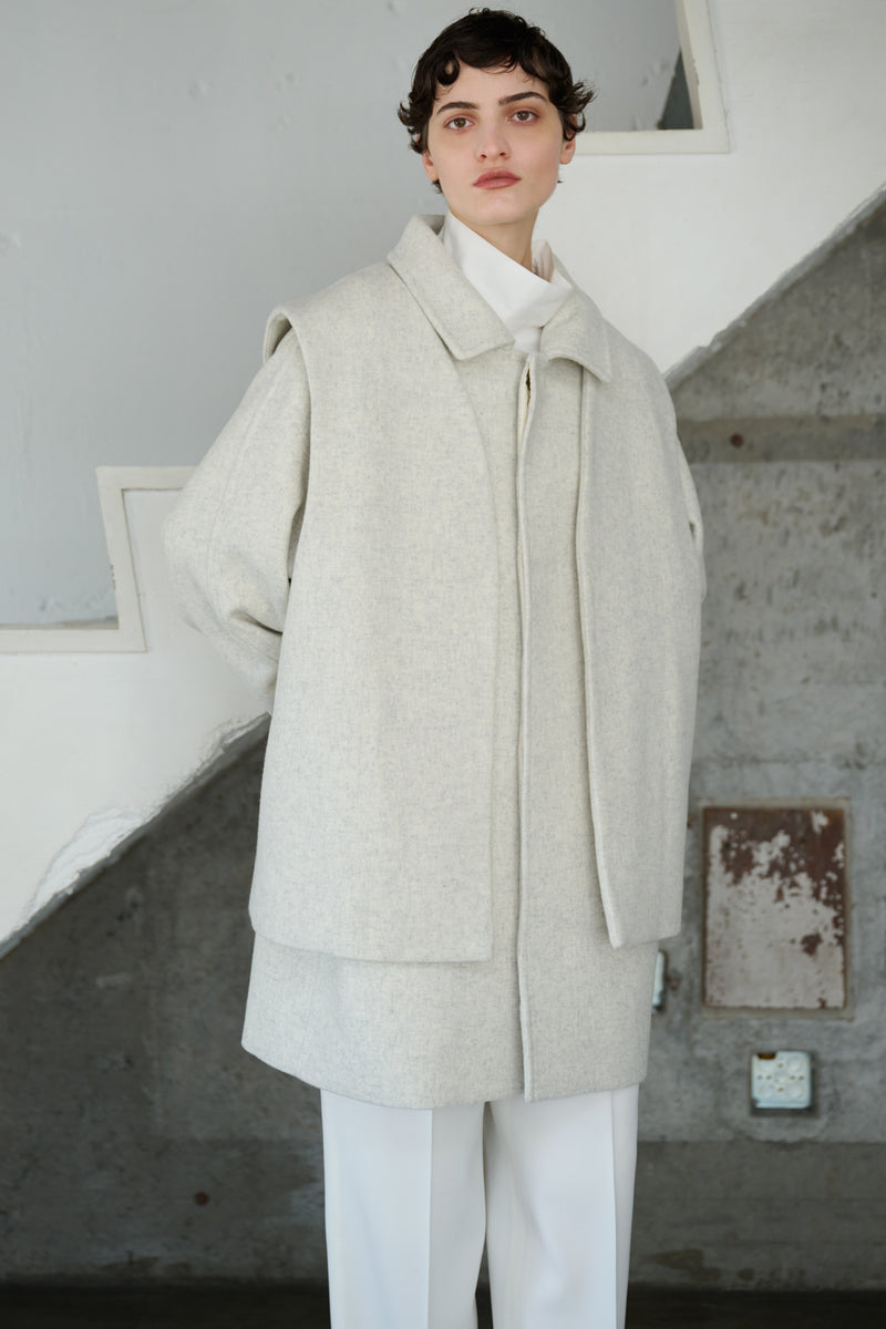 lams wool melton raglan car coat