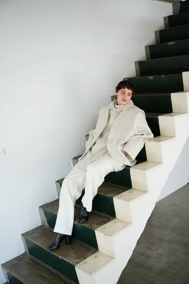 lams wool melton raglan car coat