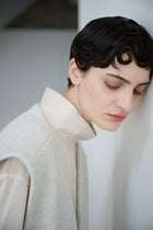 lambs wool melton gilet