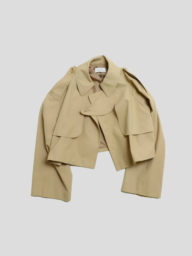 《予約》high twist cotton short jacket