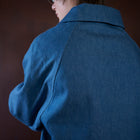 denim raglan car coat
