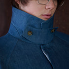 denim raglan car coat