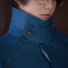 denim raglan car coat