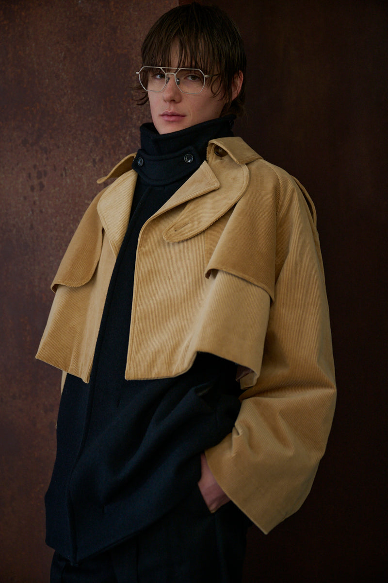 16w cotton corduroy short jacket