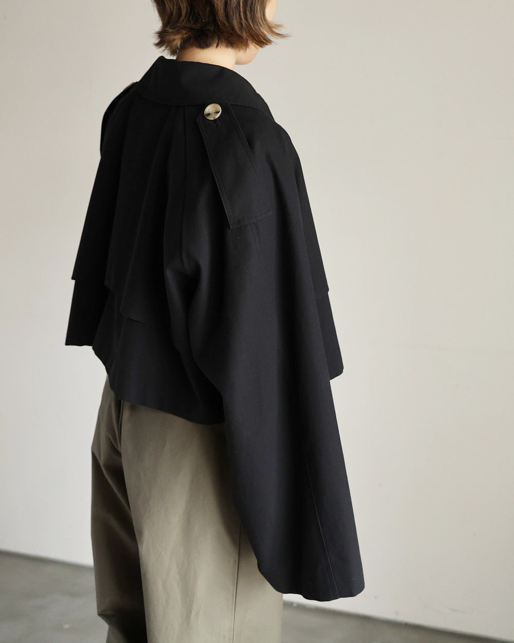high twist cotton short jacket
