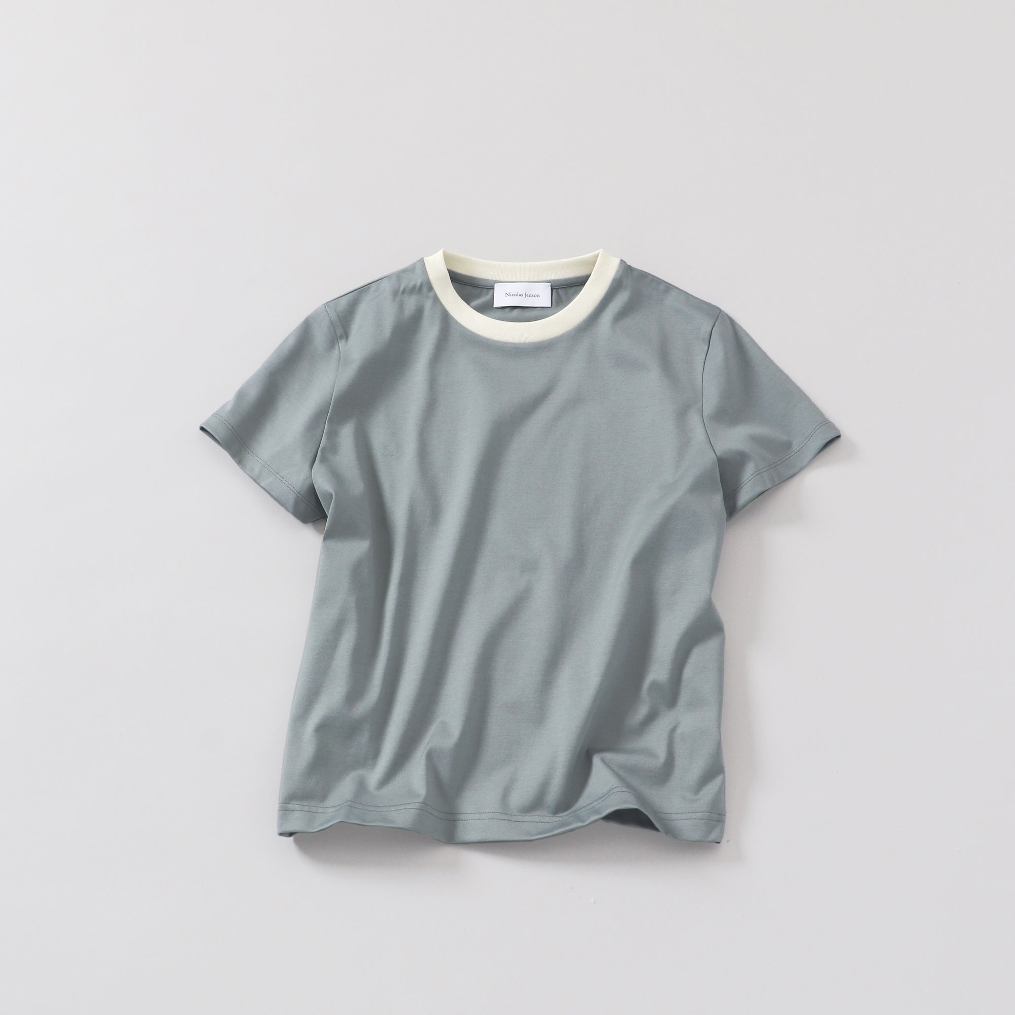 two tone crew neck t-shirt / regular