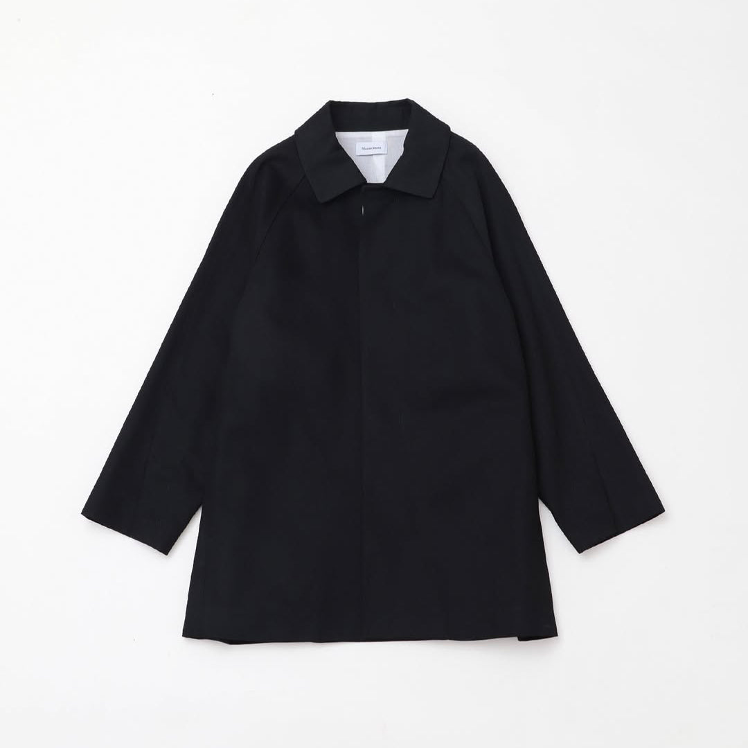 denim raglan car coat