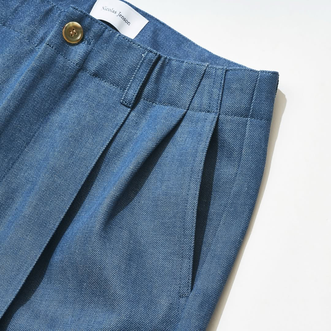 [tuning] denim wide slacks
