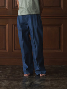 [tuning] denim wide slacks