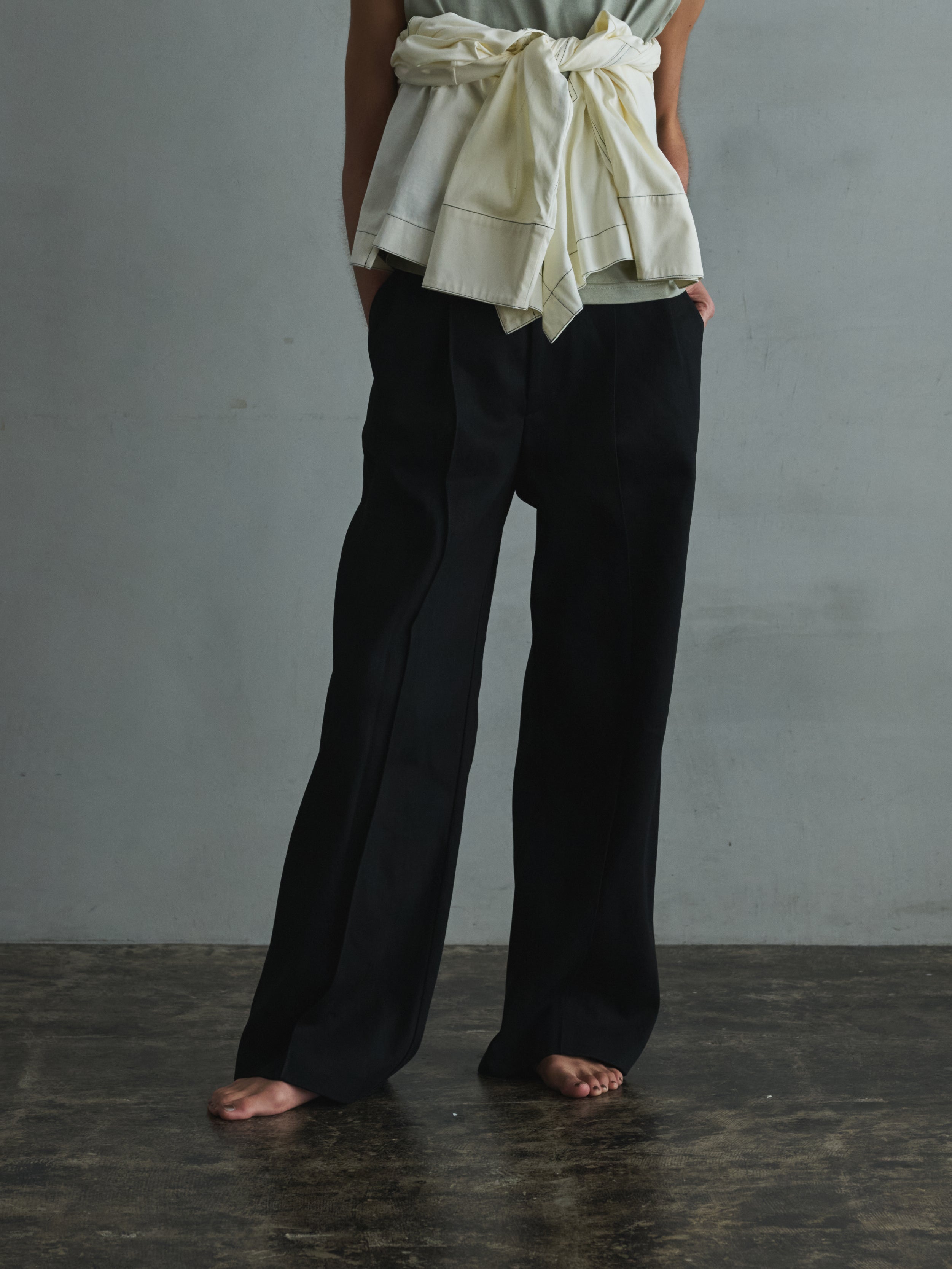 [tuning] denim wide slacks