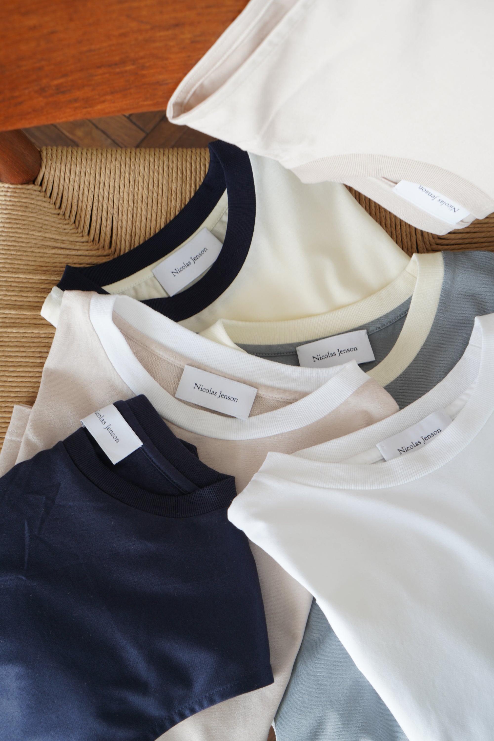 two tone crew neck t-shirt / regular