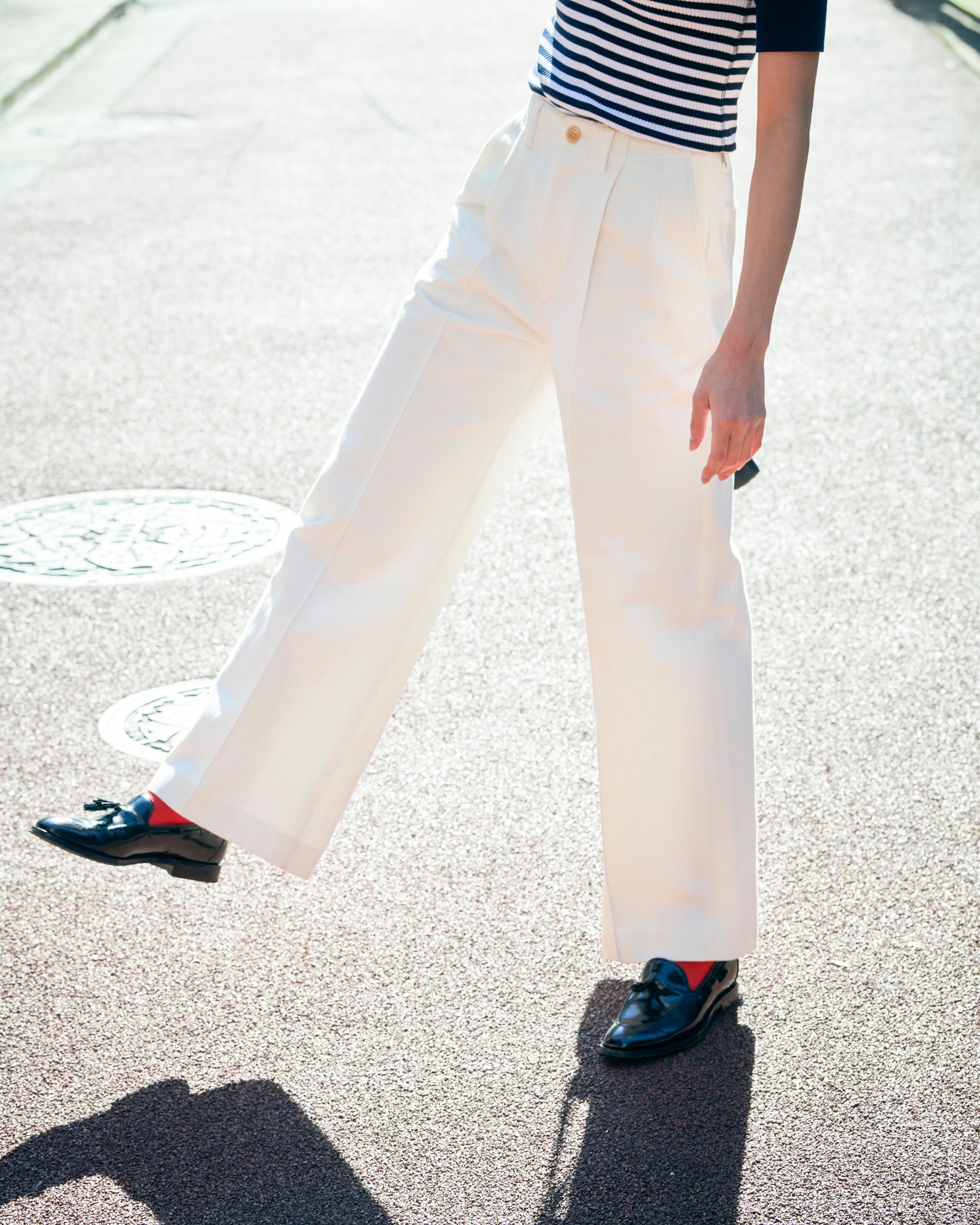 [tuning] denim wide slacks