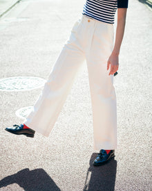 [tuning] denim wide slacks