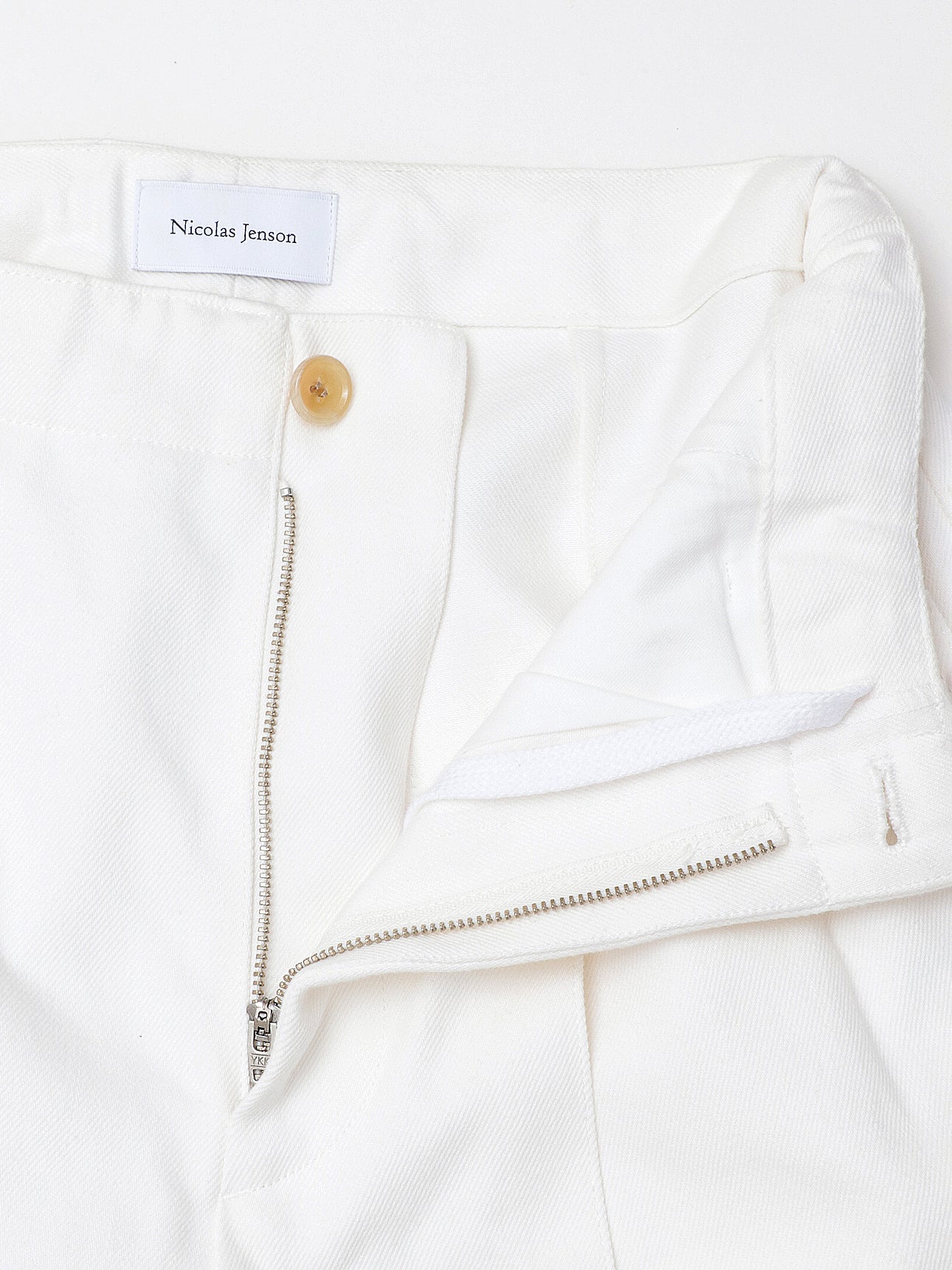 tuning] denim wide slacks | Nicolas Jenson