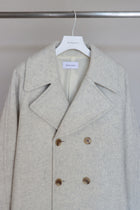 lambs wool melton short raglan coat