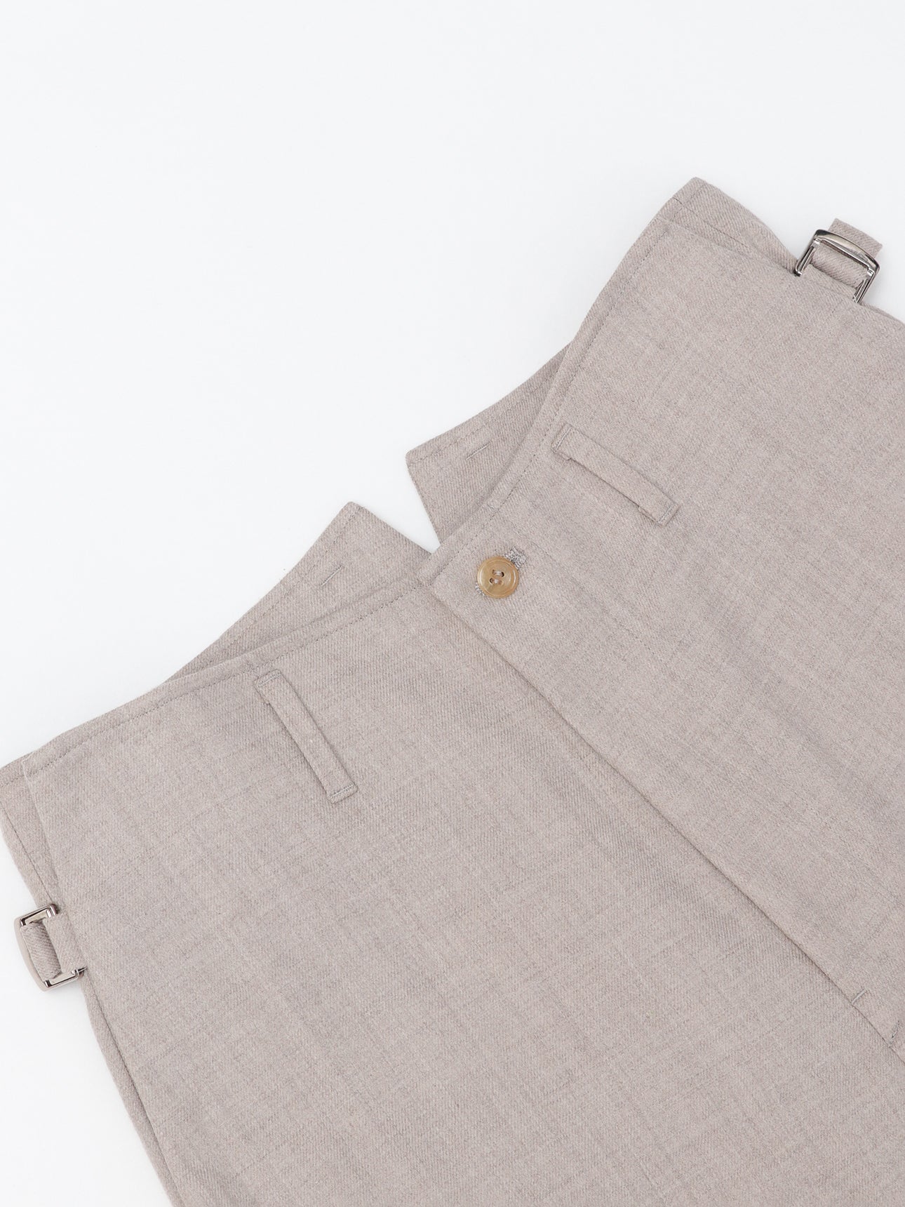 [tuning]high waisted wool trouser