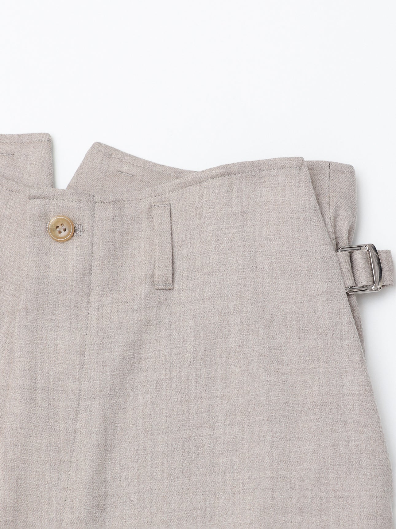 [tuning]high waisted wool trouser