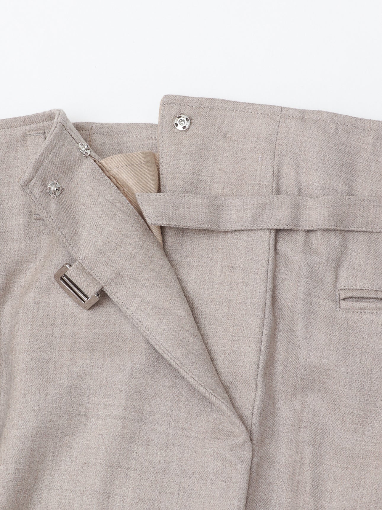 [tuning]high waisted wool trouser