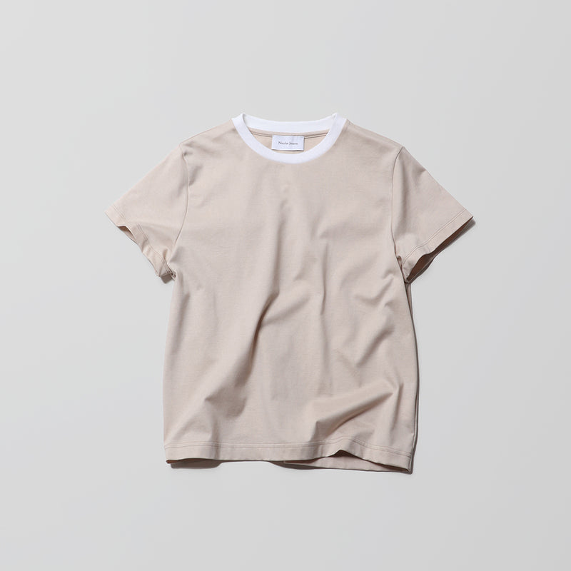 two tone crew neck t-shirt / short