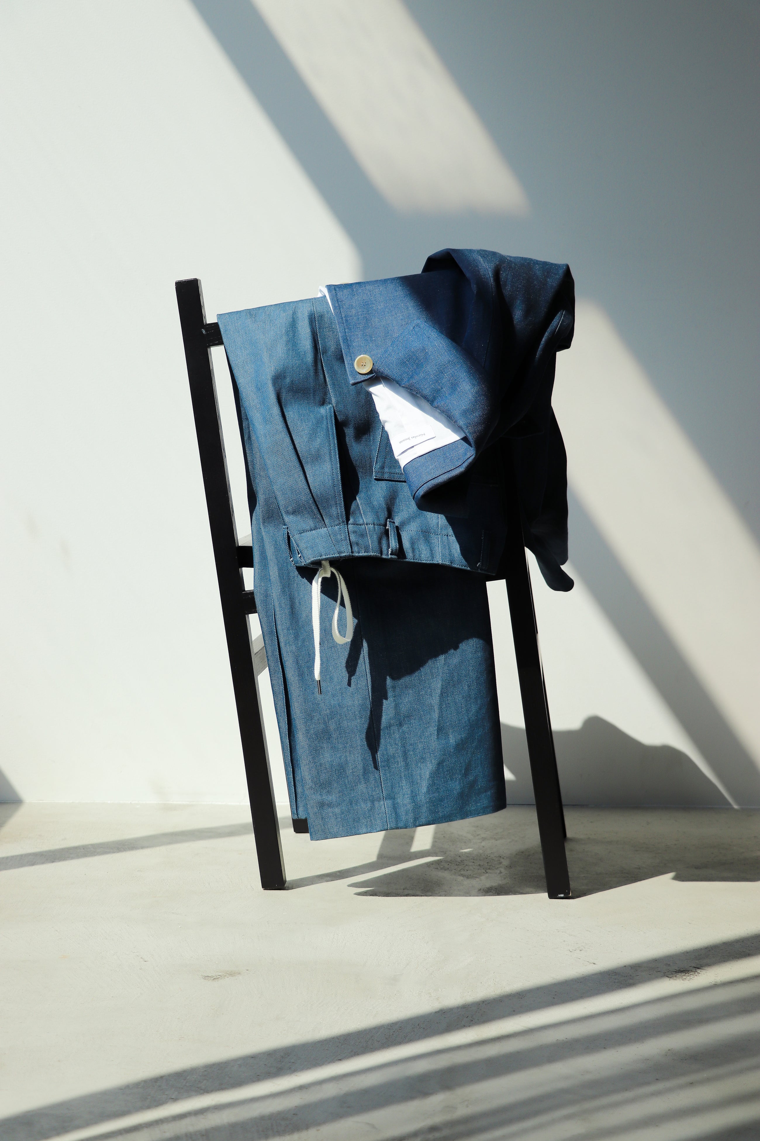 [tuning] denim wide slacks