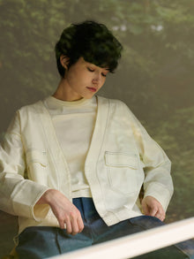 《予約5月上旬お届け》color scheme stitch jacket