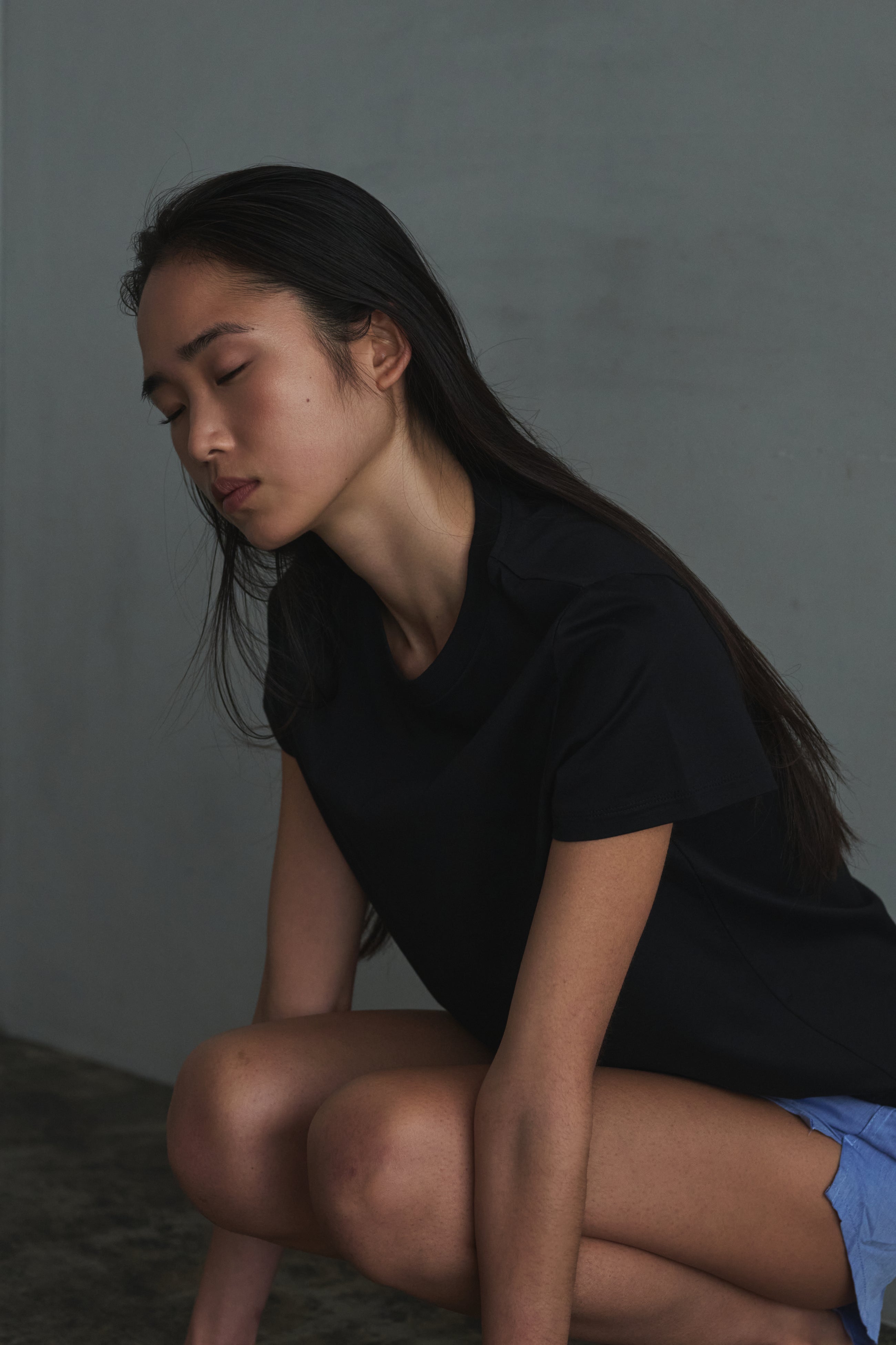 crew neck t-shirt / short