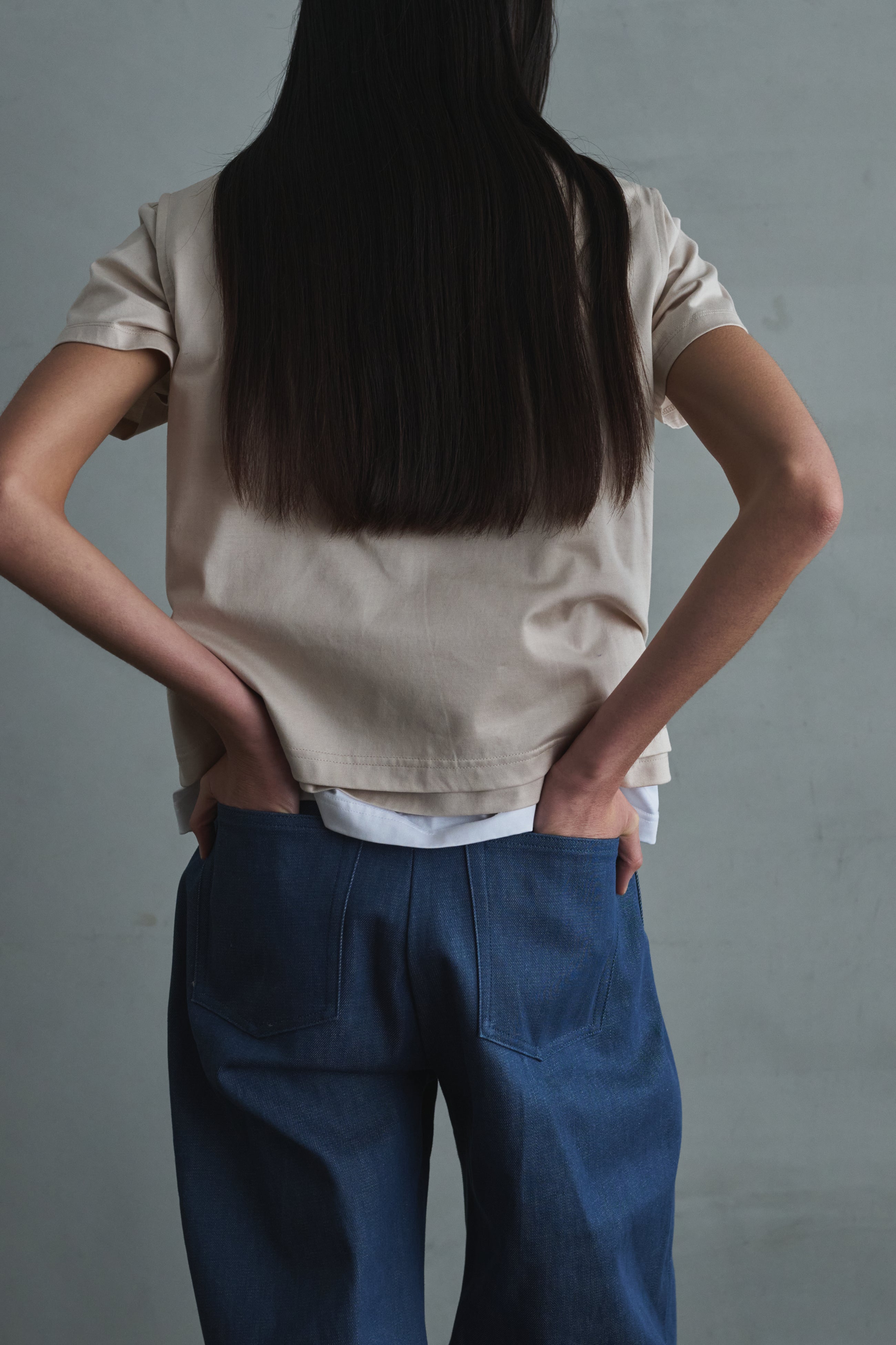 [tuning] denim wide slacks