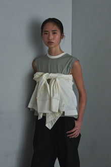 two tone sleeveless / short
