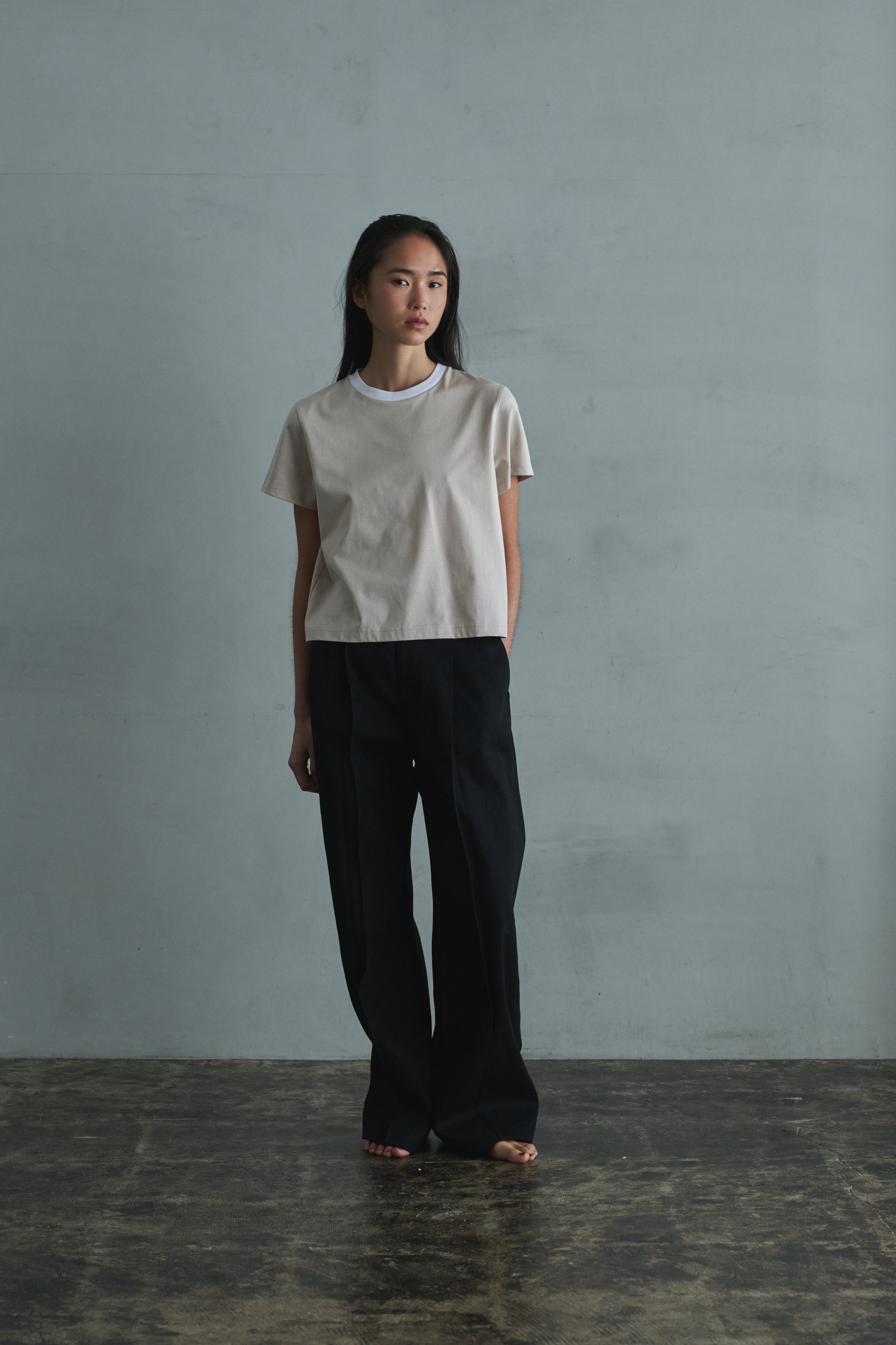 [tuning] denim wide slacks
