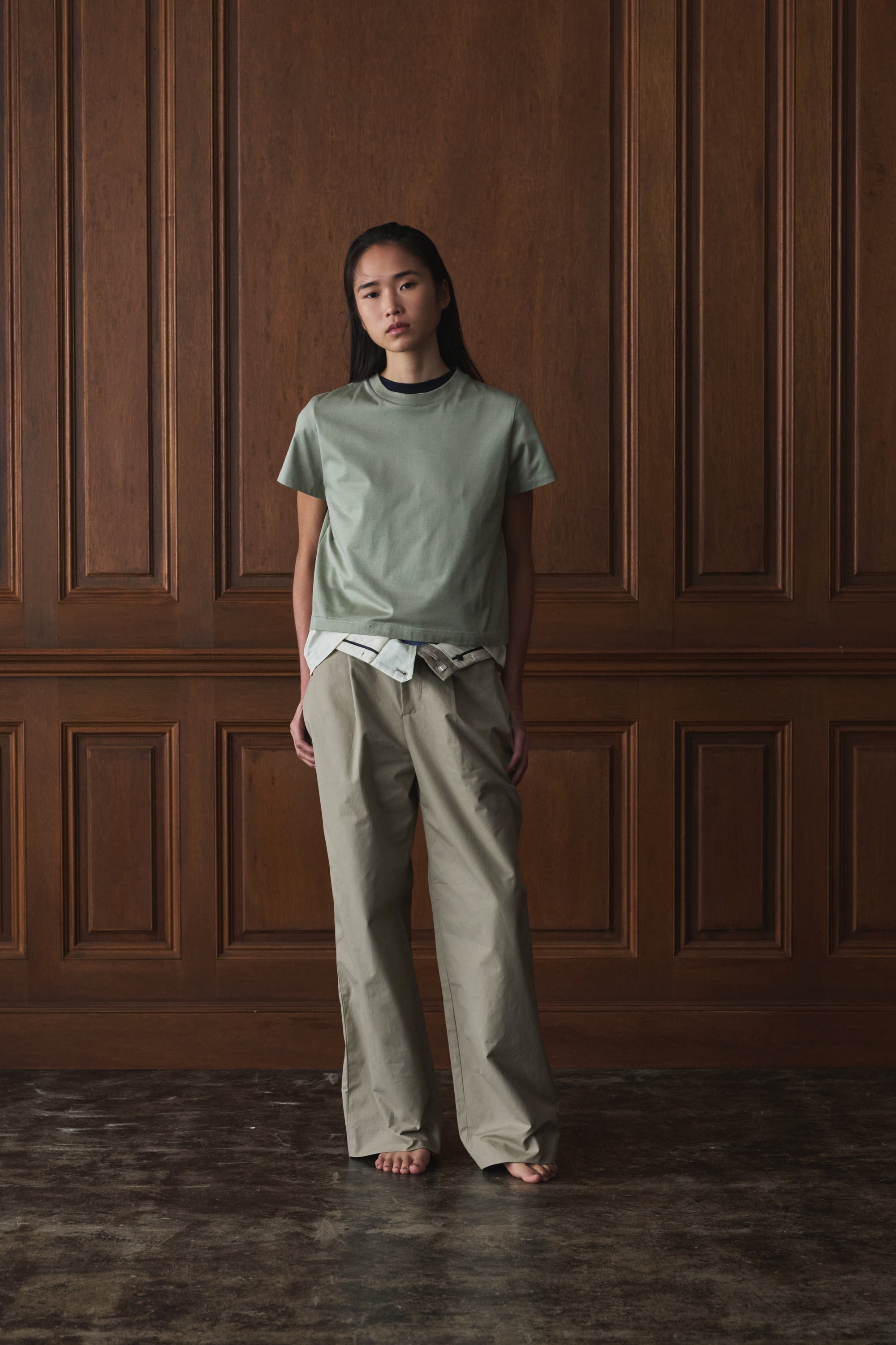 60/3 three strands chino trouser
